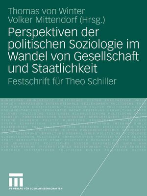 cover image of Perspektiven der politischen Soziologie im Wandel von Gesellschaft und Staatlichkeit